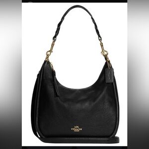 Coach Black Leather Jules Hobo Bag